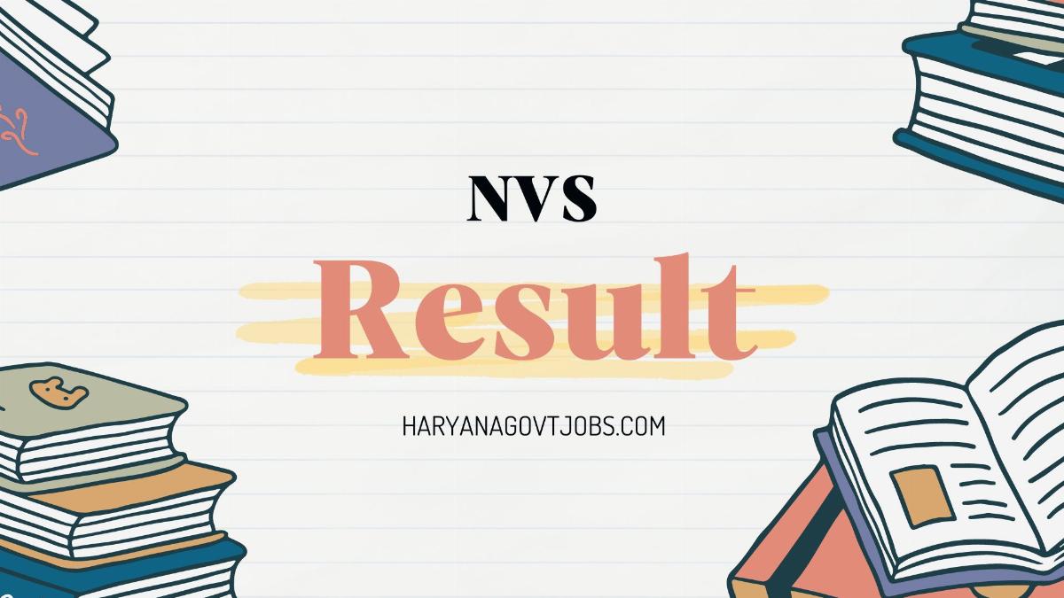 NVS?Result 2024 Declared Cut-off and other Details