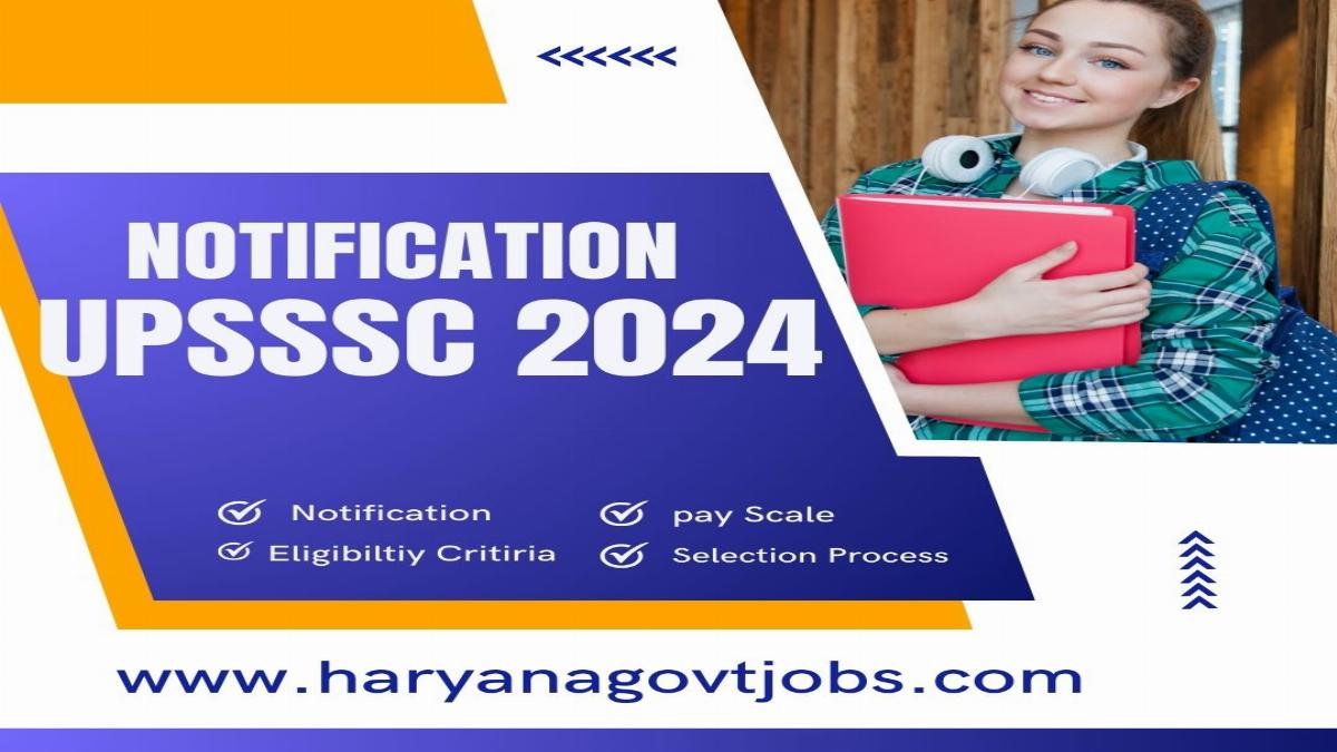 UPSSSC Recruitment 2024